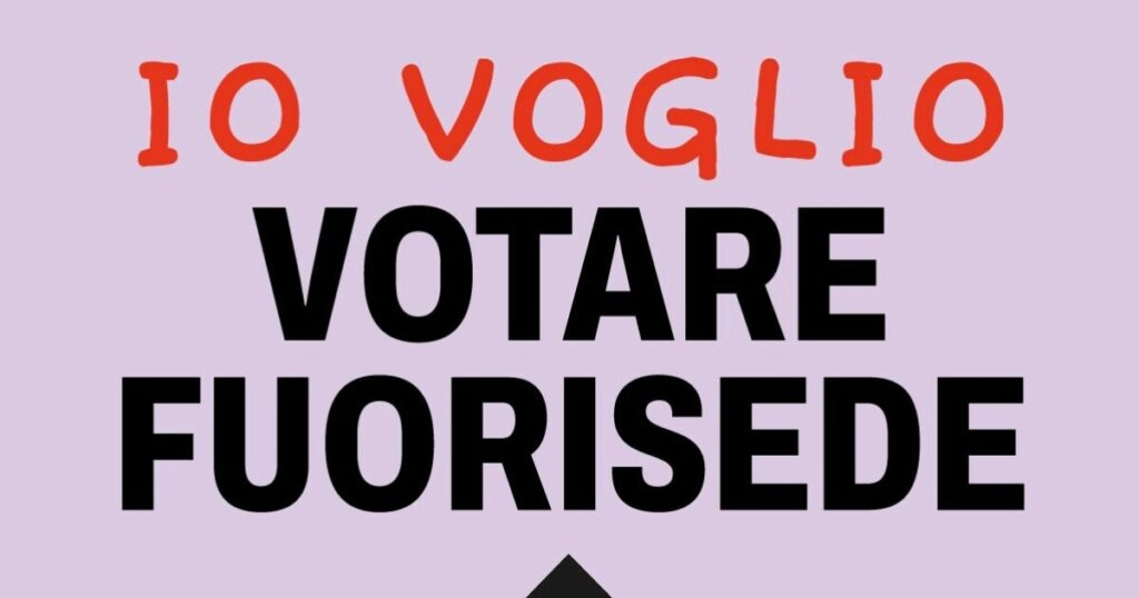 Esercizio del diritto di voto da parte degli elettori fuori sede in occasione delle elezioni politiche ed europee e dei referendum previsti dagli articoli 75 e 138 della Costituzione.